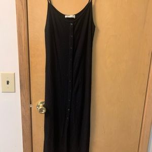 Black maxi snugged dress